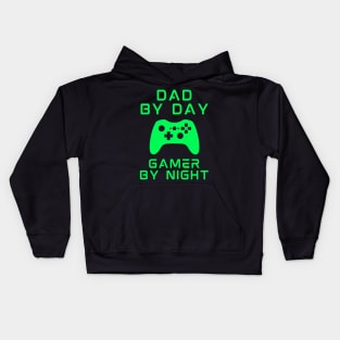 Dad By Day Gamer By Night Kids Hoodie